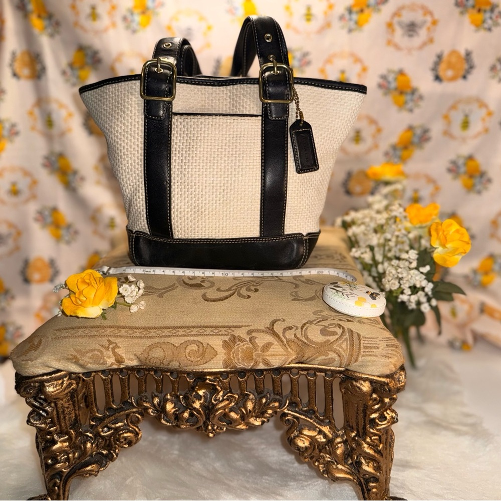 Coach Black and Tan Men's Bag